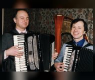 Duet of accordion players E.Gabnis and G. Savkov