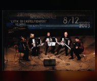 Baltic quintet of accordion players